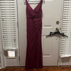 Azazie Rich Burgundy Gown
